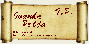 Ivanka Prlja vizit kartica